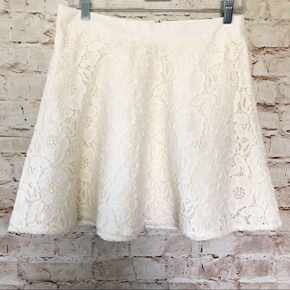 The Limited lace overlay A Line skirt